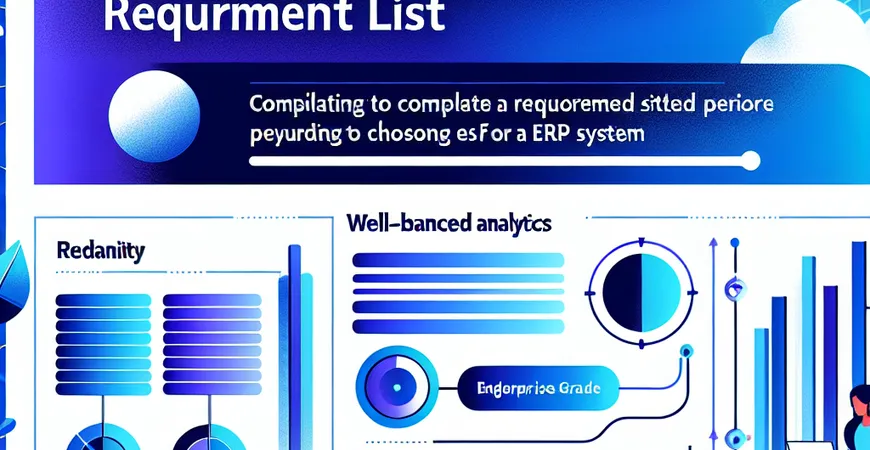 2025 年 ERP 系统选型攻略：先做需求清单再选品牌的重要性